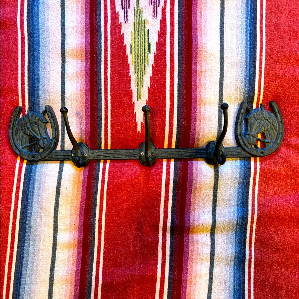 Rustic cast iron Horseshoe Wall Hook